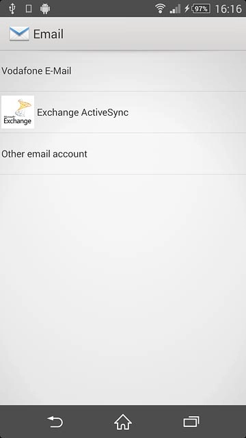 Press Other email account.