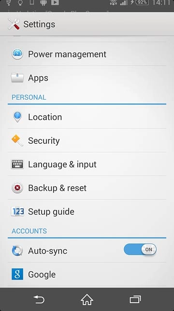 Press the home icon to return to the home screen.