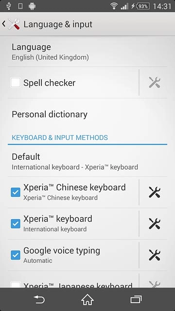 Press the home icon to return to the home screen.