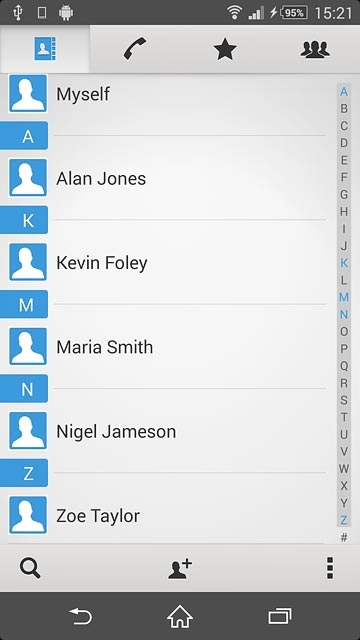 Press the home icon to return to the home screen.