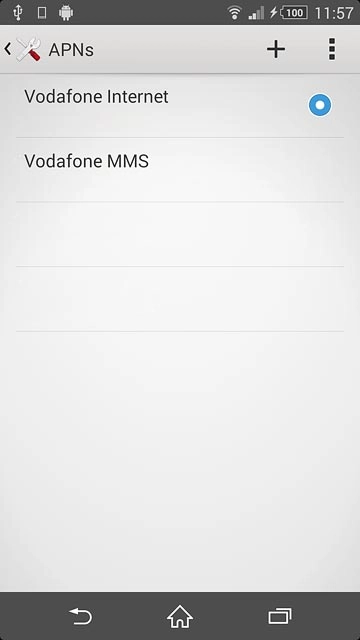 Press the home icon to return to the home screen.