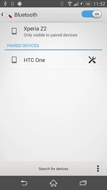 Press the home icon to return to the home screen.