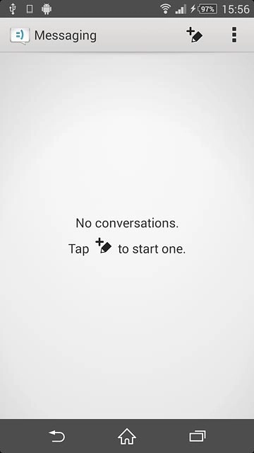 Press the new message icon.