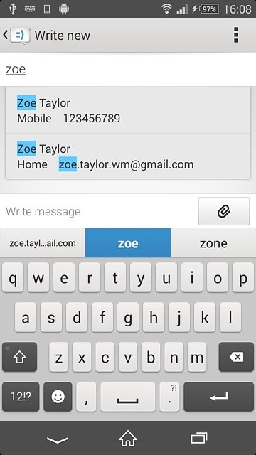 Key in the first letters of the required contact.Matching contacts are displayed.Press the required contact.Repeat the procedure to add more recipients.