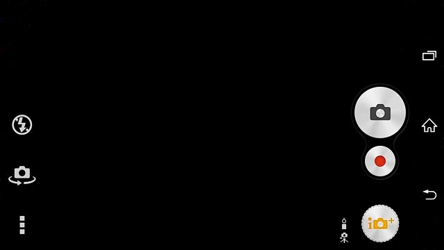 Press the flash icon.