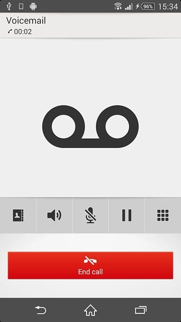 Press End call to end the call.