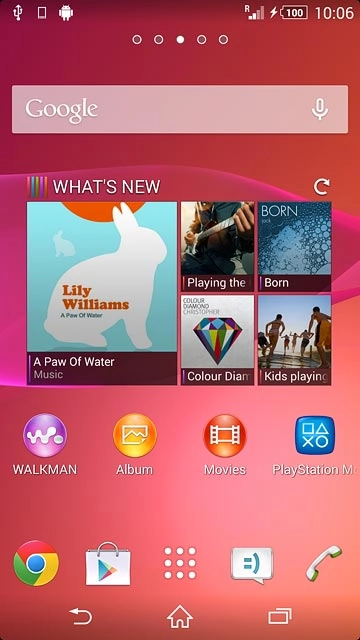 Press the Play Store icon.