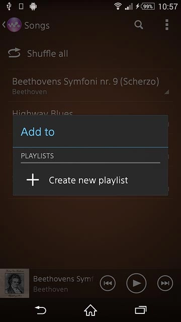 Press Create new playlist.