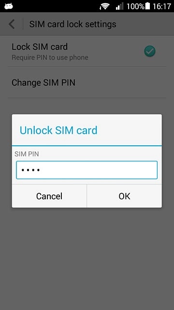 Key in your PIN and press OK.