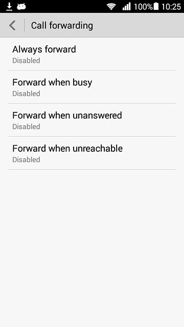 Press one of the following options:Always forward
