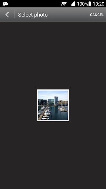 Go to the required folder.Press the required picture.