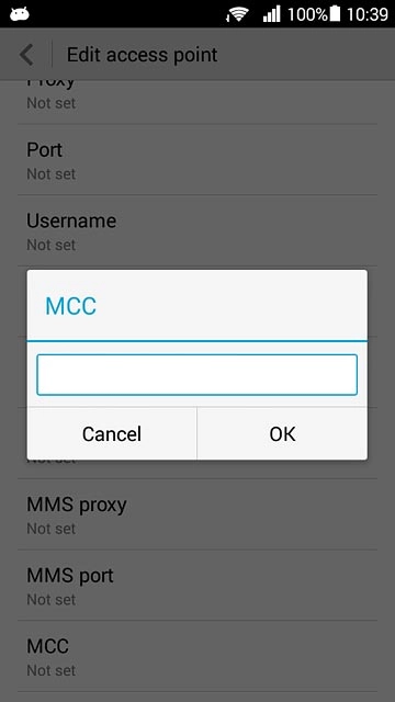 Key in 505 and press OK.