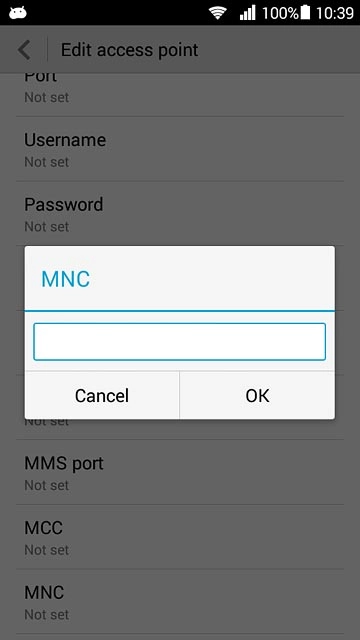 Key in 03 and press OK.