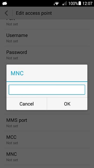 Key in 03 and press OK.