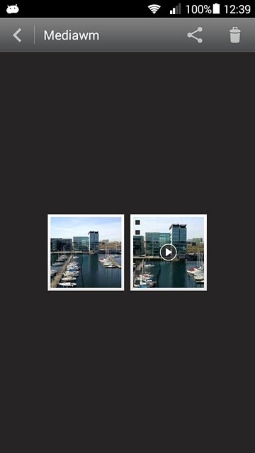 Go to the required folder.Press and hold the required file.