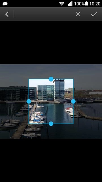Drag the frame to the required position to select the required detail.