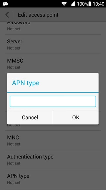Key in mms and press OK.
