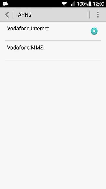 Press the field next to the data connection to fill in the field.