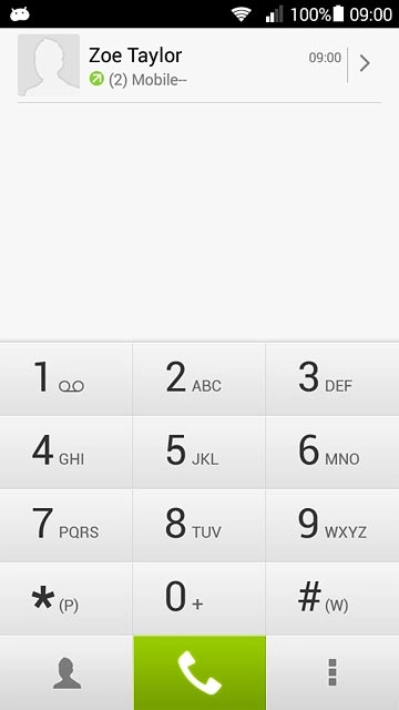 Press the required number.