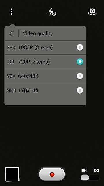 Press the required resolution.