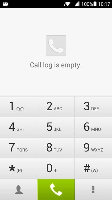 Press the menu icon.