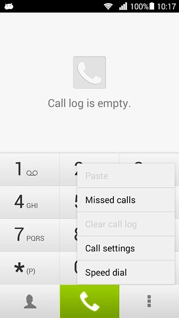 Press Call settings.