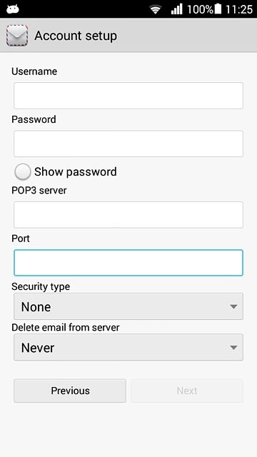 Press the drop down list below 