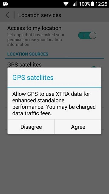 If you turn on the function:Press Agree.