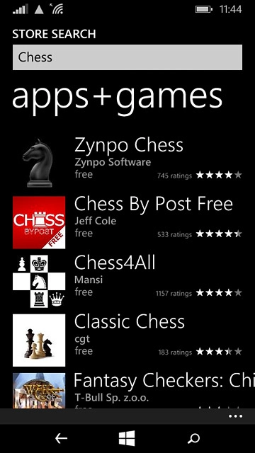 Press the required app.