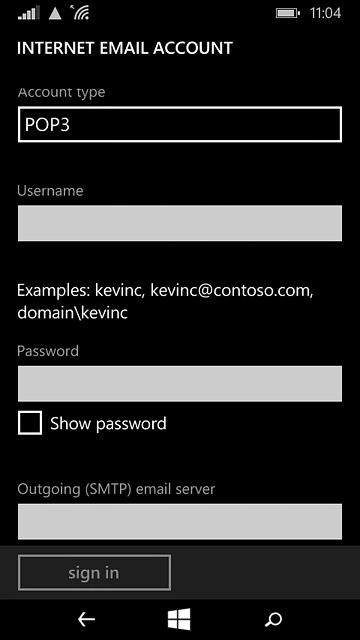 Press the field below 