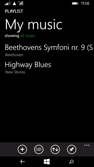 Go to the required audio file.Press the required audio file.
