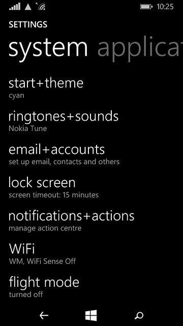 Press ringtones+sounds.