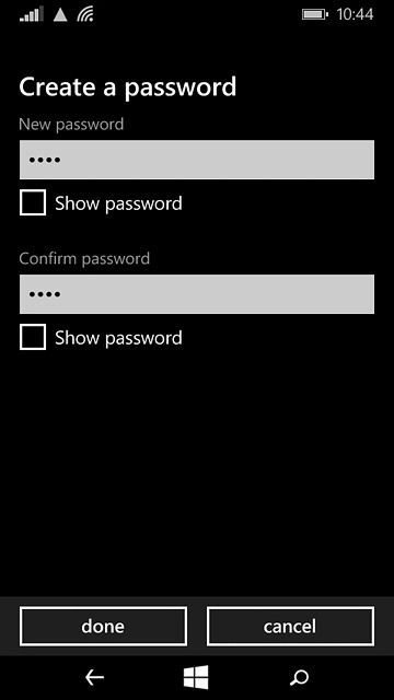 Press done to confirm.