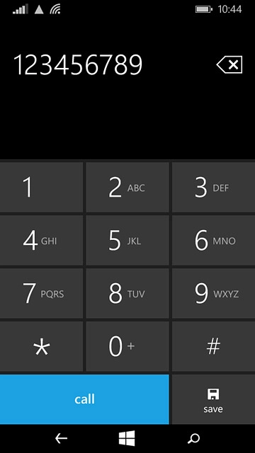 Key in the required number and press call.