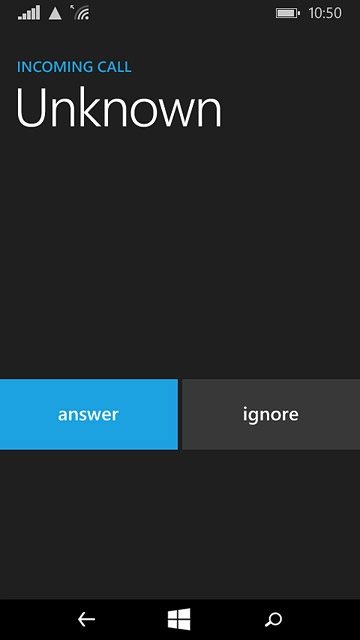 If the screen lock is turned on:Slide your finger up the display.Press answer.