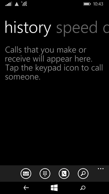 Press the voicemail icon.