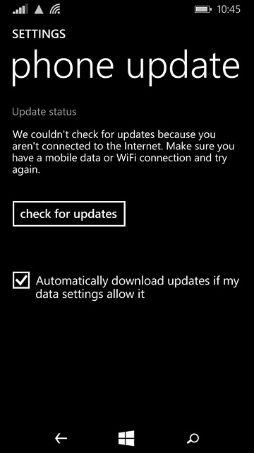 Press check for updates.If a new software version is available, it's displayed.Follow the instructions on the display to update your phone's software.