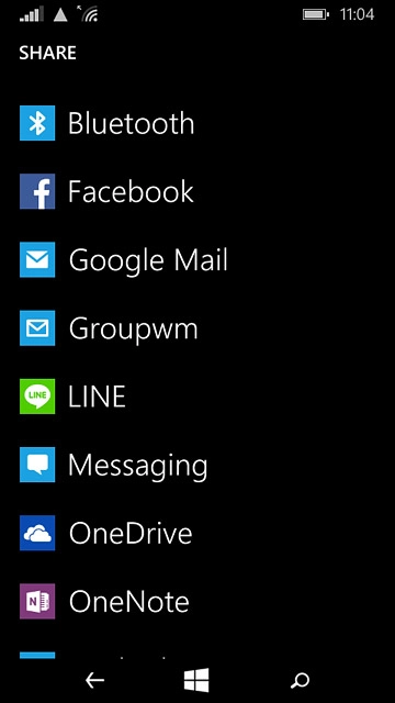 Press Bluetooth.Your phone now searches for devices and after a moment, a list of Bluetooth devices within range is displayed.