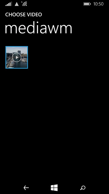 Press the required video clip.