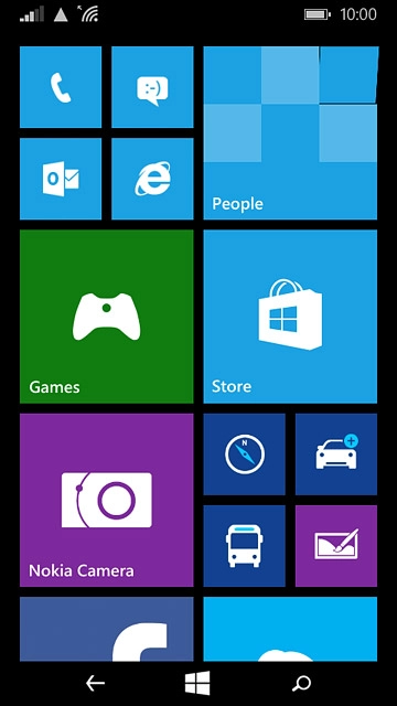 Press the HERE Drive+ icon.