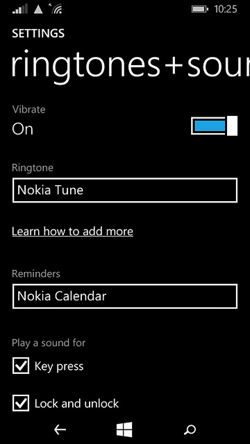 Press the home icon to return to the home screen.