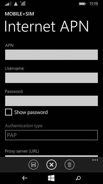 Press the field below 