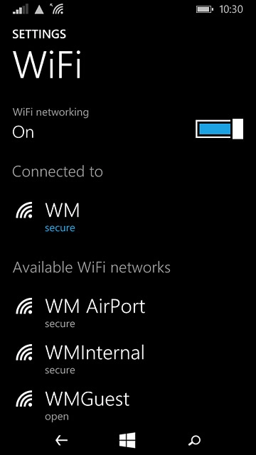 Press the home icon to return to the home screen.