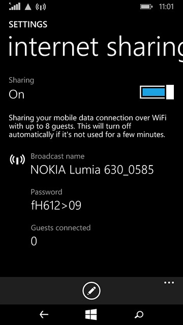 Press the home icon to return to the home screen.