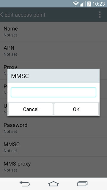 Key in http://pxt.vodafone.net.au/pxtsend and press OK.