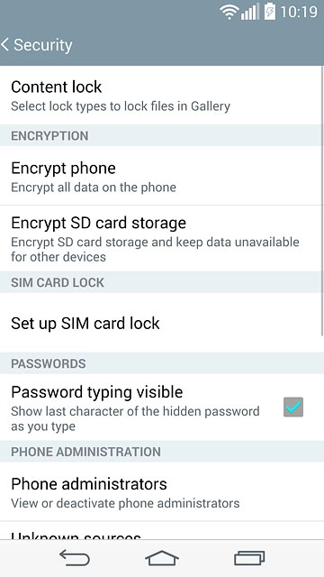 Press Set up SIM card lock.