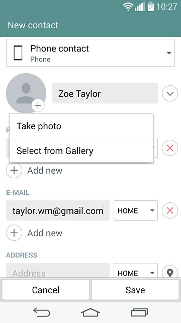 To take a new picture:Press Take photo.
