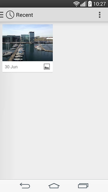 Go to the required folder.Press the required picture.