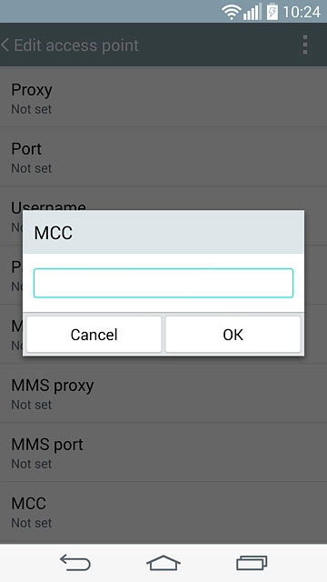 Key in 505 and press OK.