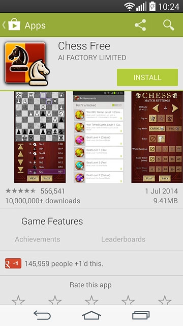 To install a free app:Press INSTALL.